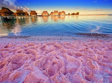 Pastel pink vacation spot at the magical time